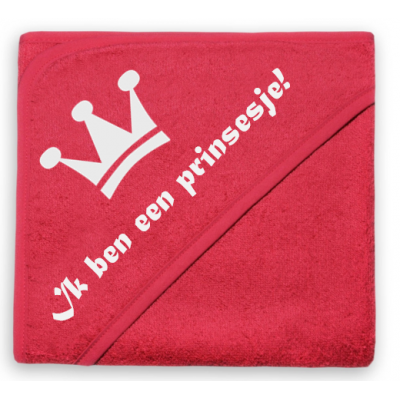 Badcape "Ik ben een prinsesje" Badcape "Ik ben een prinsesje"